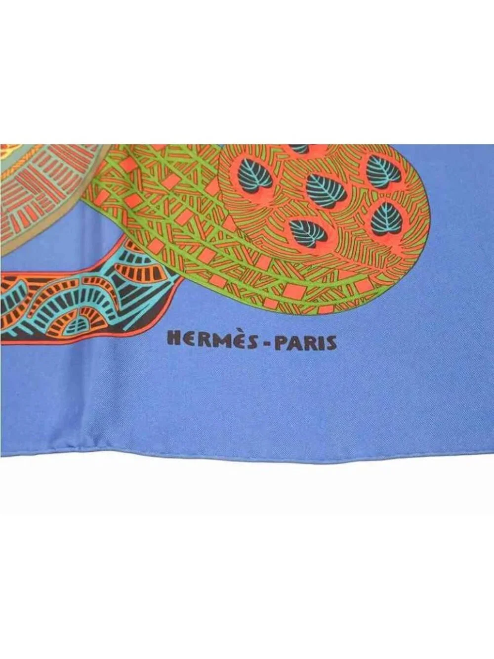 Hermes Scarf Carre 90 Step Art Des Steppes Silk Blue